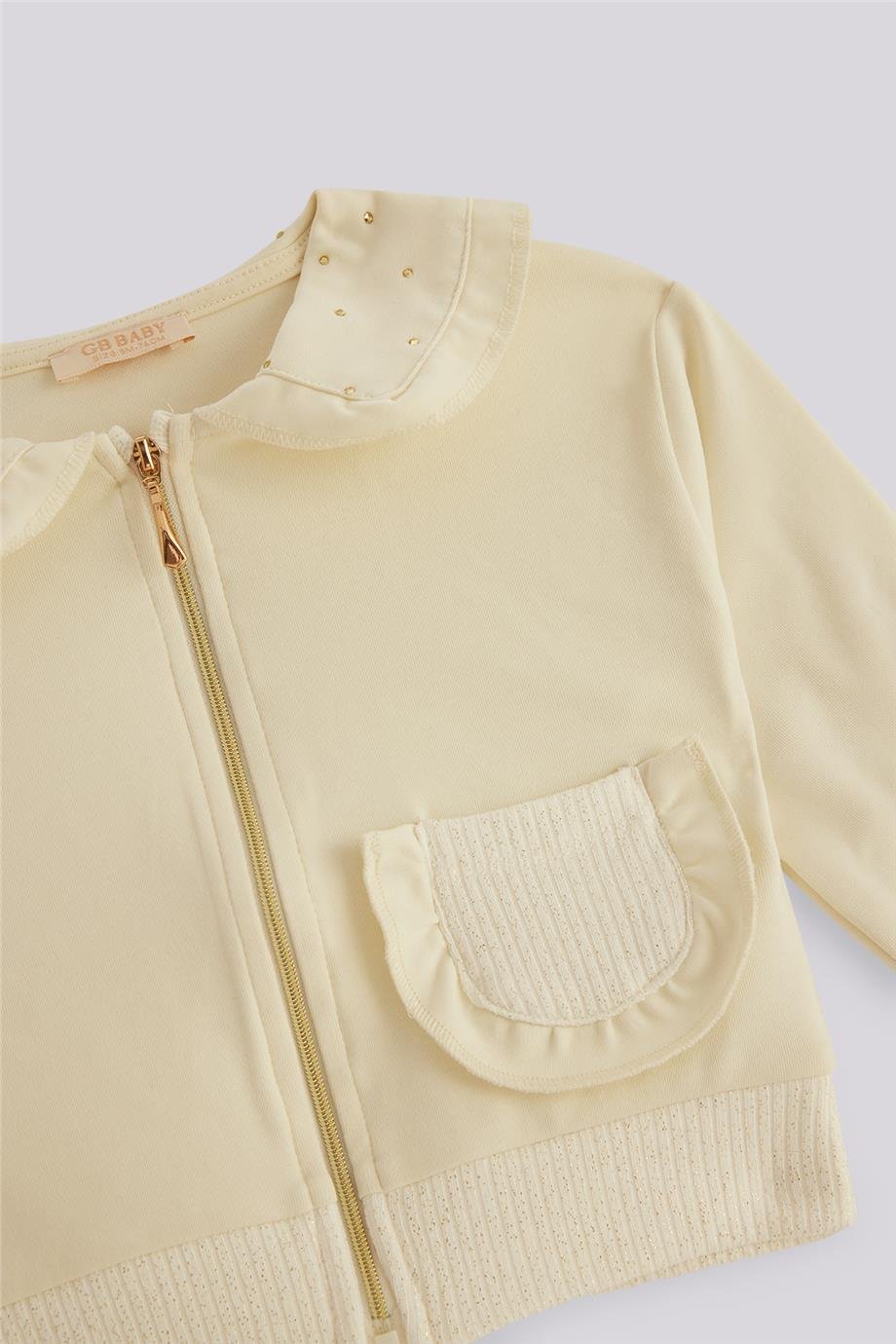 GB Baby Kız Bebek Ekru Eşofman ÜstüGB Baby Kız Bebek Ekru Eşofman Üstü