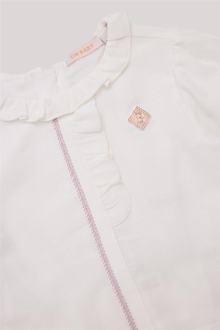GB Baby Kız Bebek Ekru Gömlek