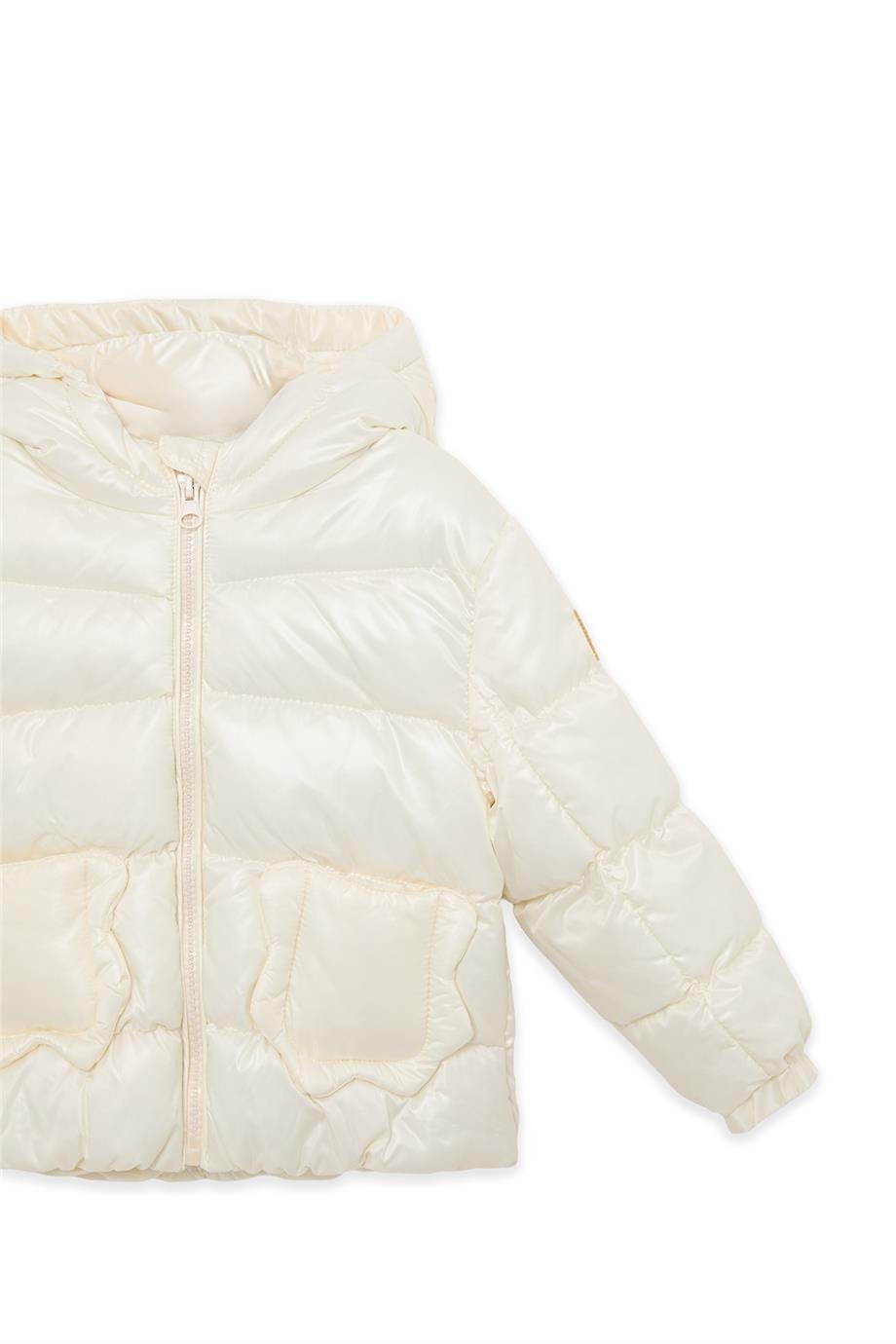 GB Baby Baby Girl Ecru CoatGB Baby Baby Girl Ecru Coat