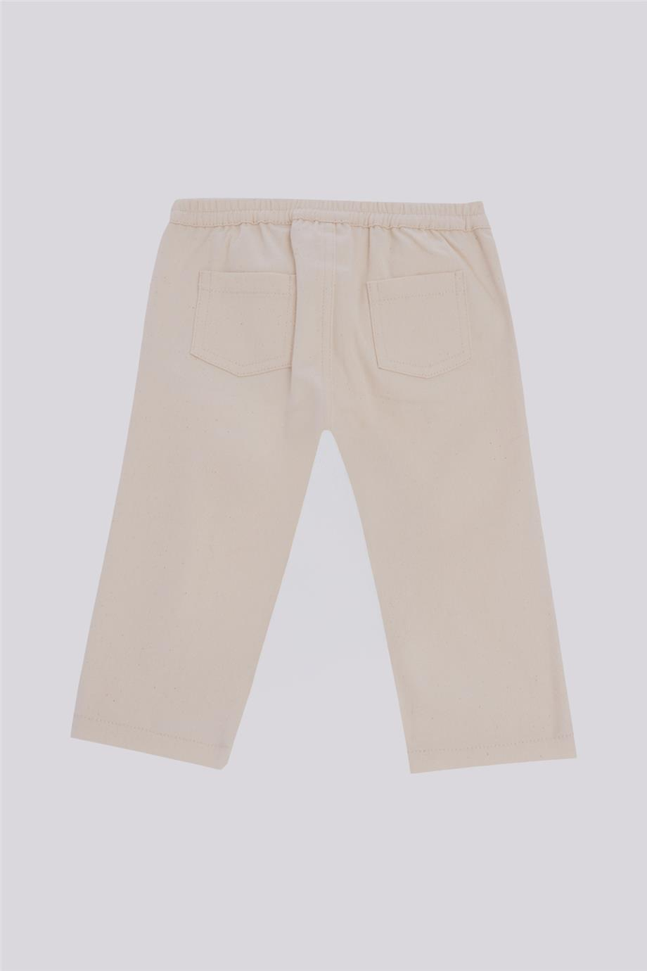 GB Baby Kız Bebek Ekru PantolonGB Baby Kız Bebek Ekru Pantolon