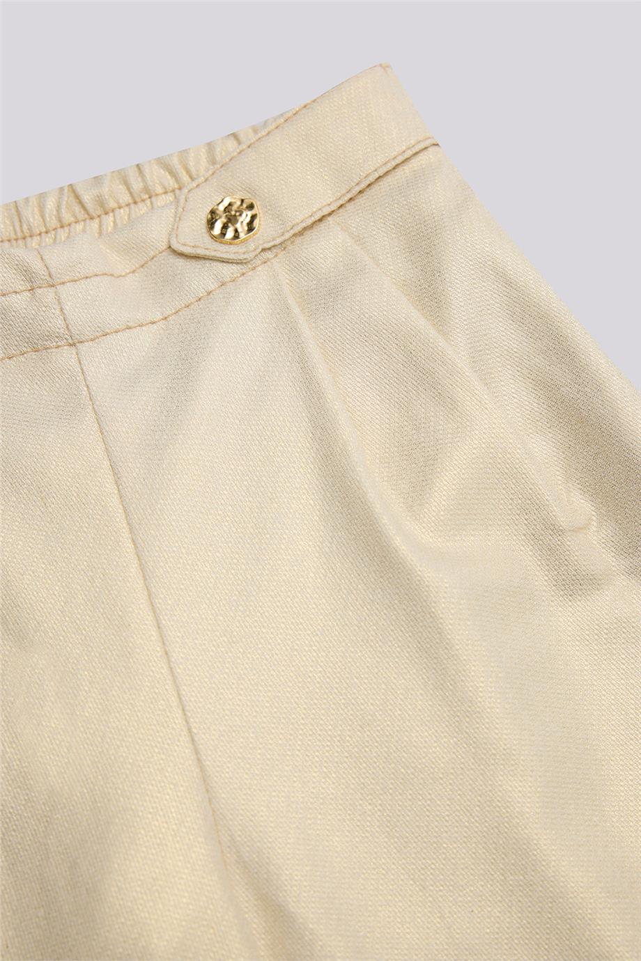 GB Baby Kız Bebek Ekru PantolonGB Baby Kız Bebek Ekru Pantolon