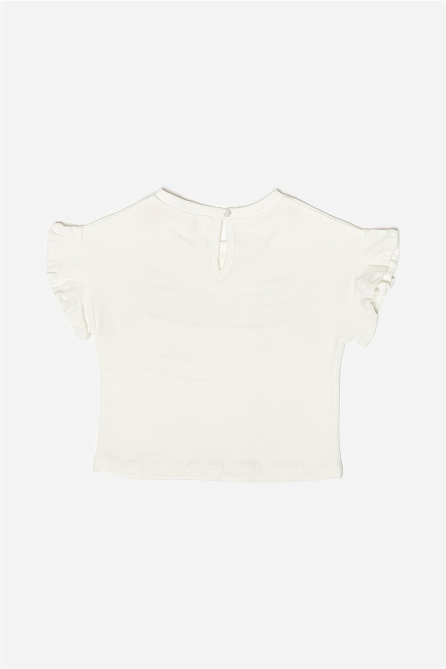 GB Baby Kız Bebek Ekru T-Shirt