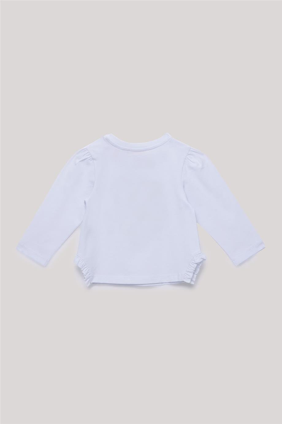 GB Baby Kız Bebek Ekru T-Shirt