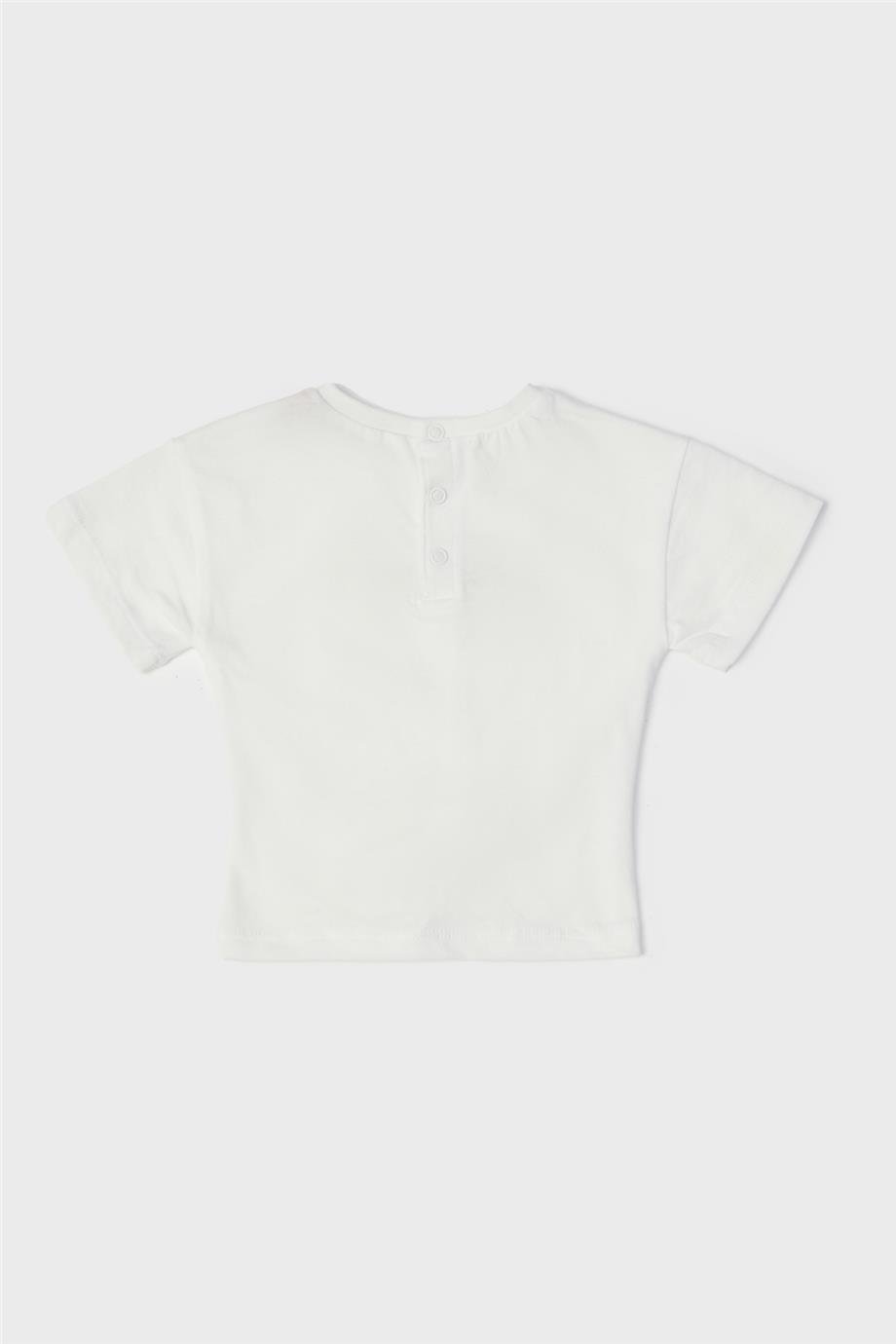 GB Baby Kız Bebek Ekru T-Shirt