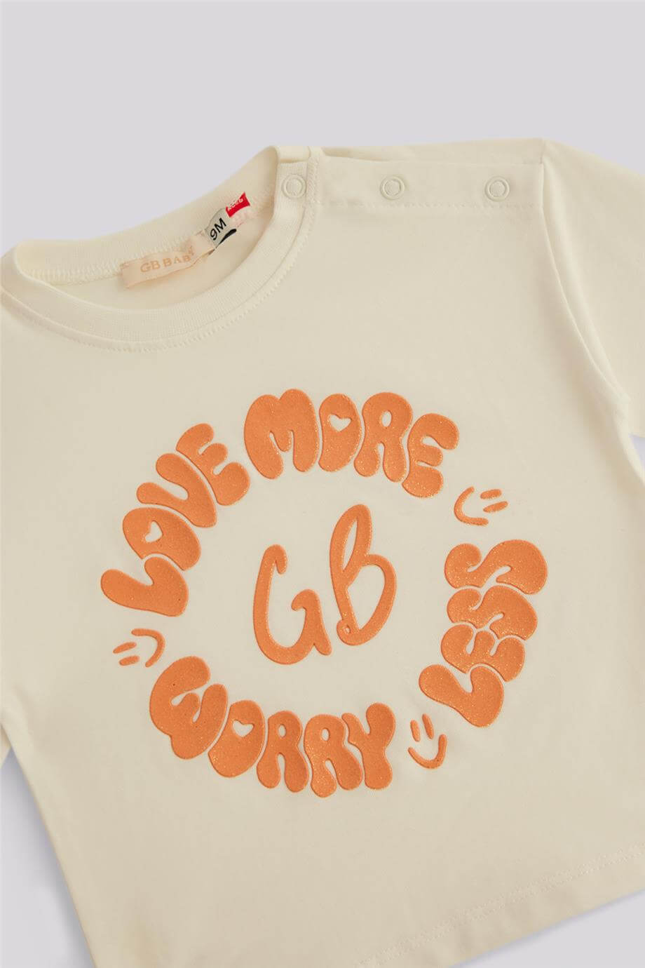 GB Baby Baby Girl Ecru Tshirt GB Baby Baby Girl Ecru Tshirt 
