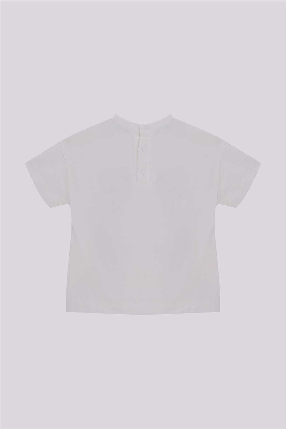 GB Baby Kız Bebek Ekru TshirtGB Baby Kız Bebek Ekru Tshirt