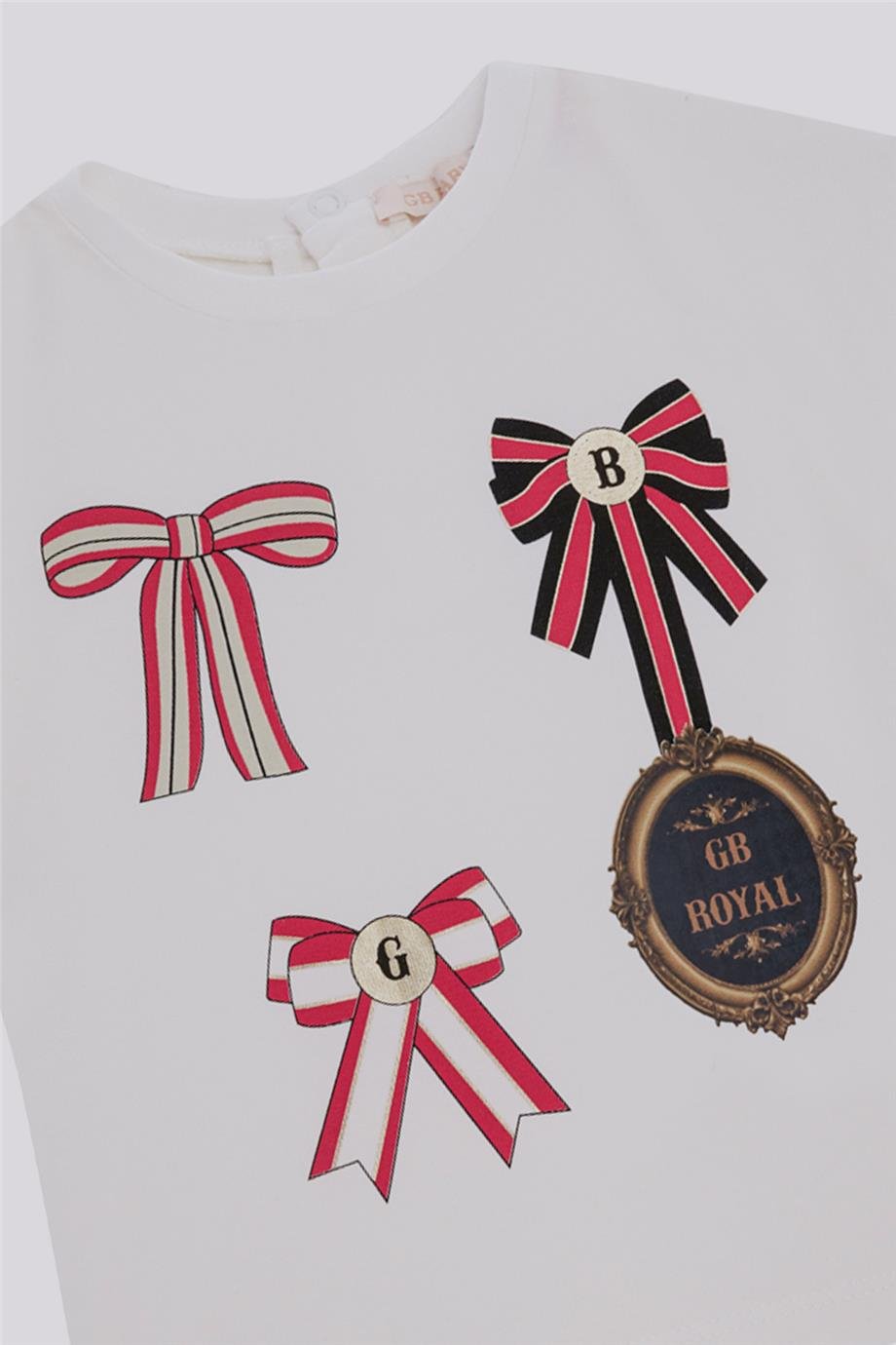 GB Baby Kız Bebek Ekru TshirtGB Baby Kız Bebek Ekru Tshirt