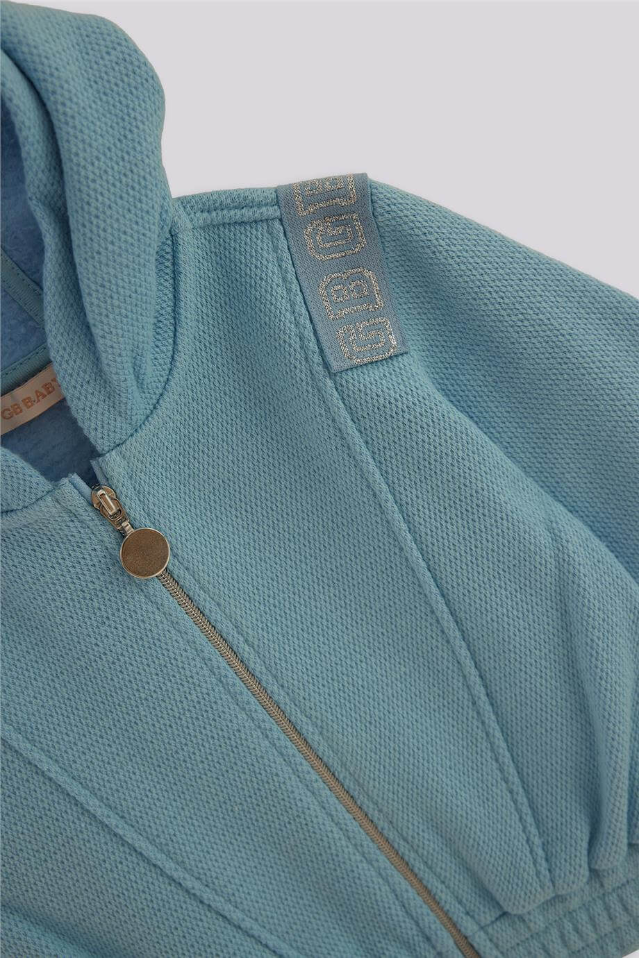 GB Baby Kız Bebek Mavi Eşofman ÜstüGB Baby Kız Bebek Mavi Eşofman Üstü