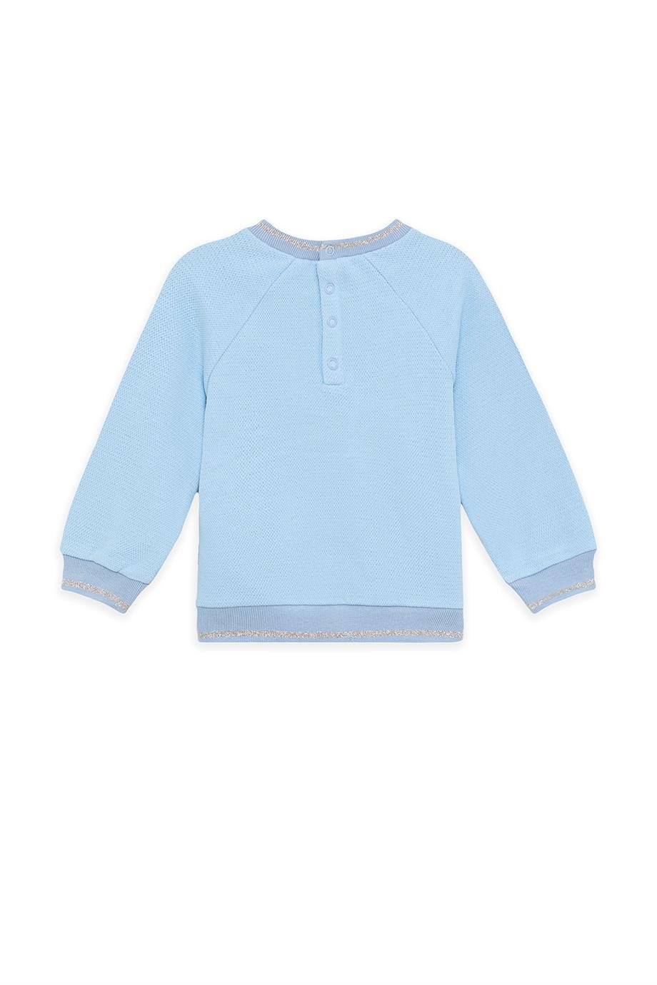 GB Baby Kız Bebek Mavi SweatshirtGB Baby Kız Bebek Mavi Sweatshirt