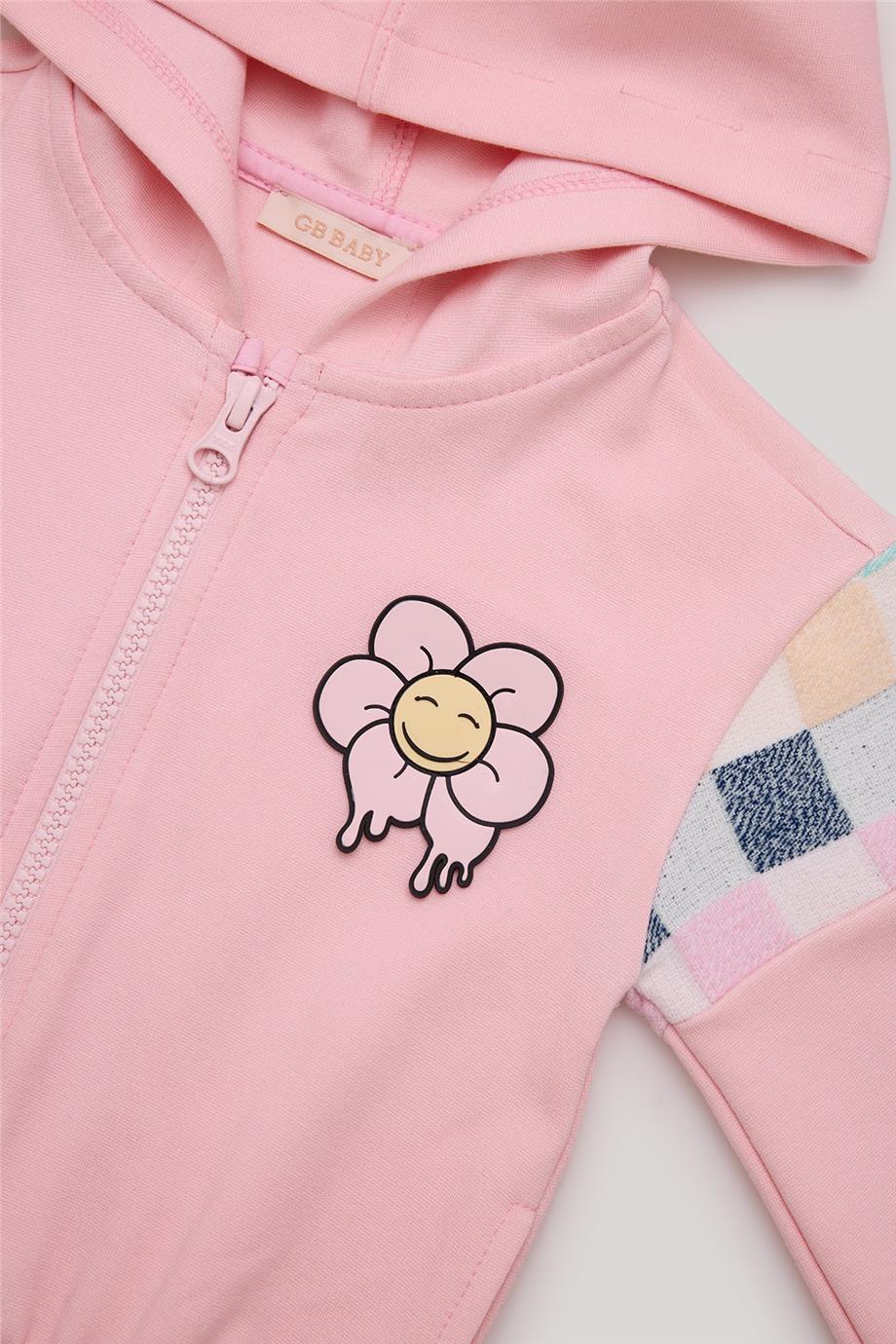 GB Baby Kız Bebek Pembe Eşofman Üstü