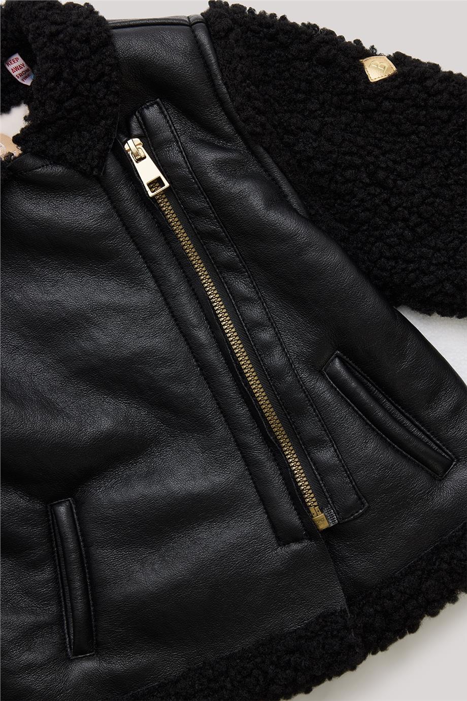 GB Baby Kız Bebek Siyah Ceket