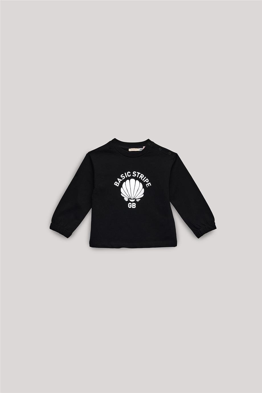 GB Baby Kız Bebek Siyah Sweatshirt