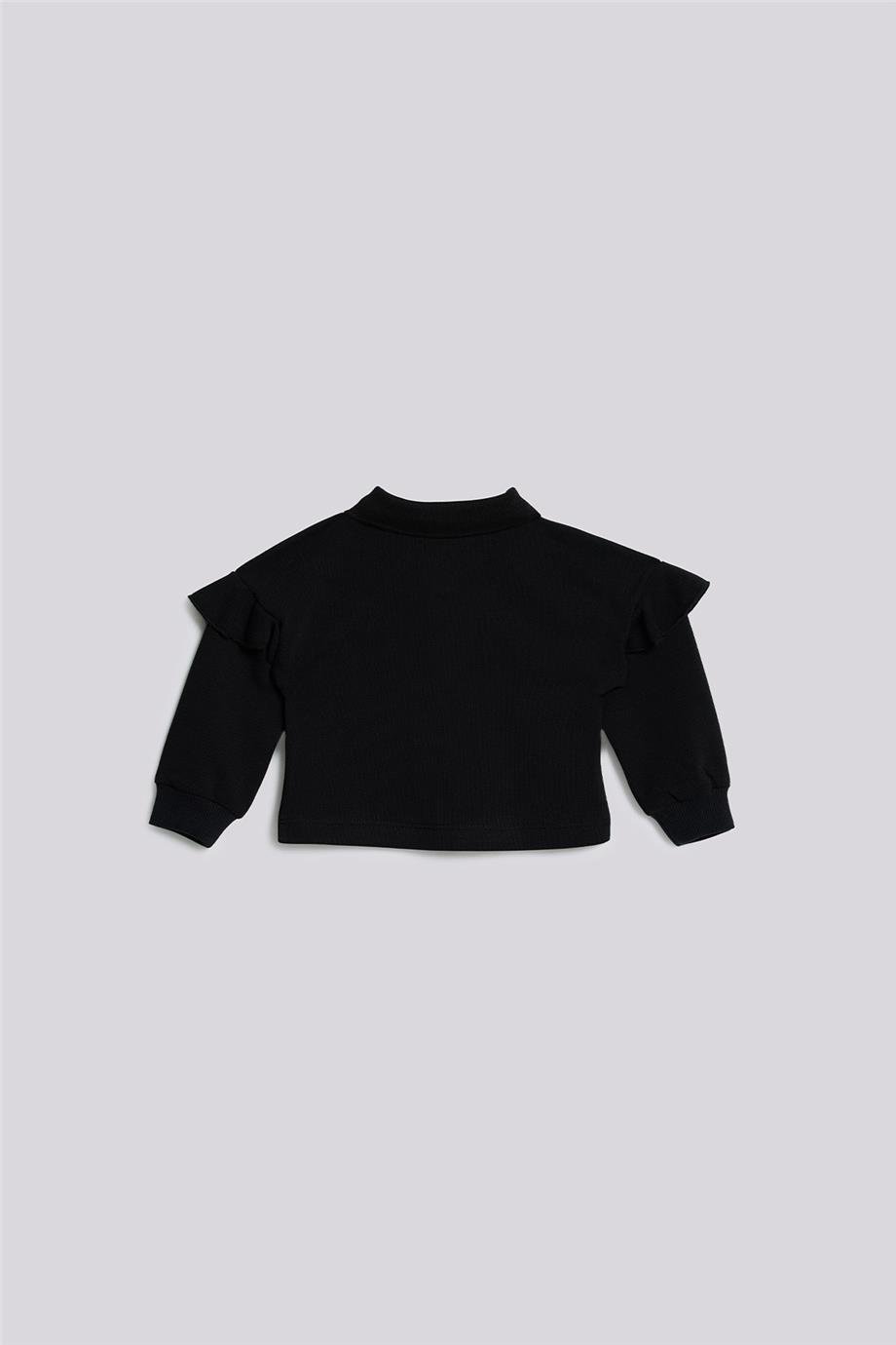 GB Baby Kız Bebek Siyah SweatshirtGB Baby Kız Bebek Siyah Sweatshirt