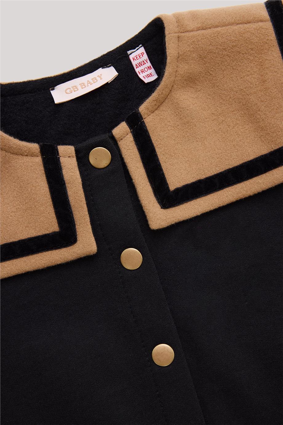 GB Baby Kız Bebek Siyah SweatshirtGB Baby Kız Bebek Siyah Sweatshirt