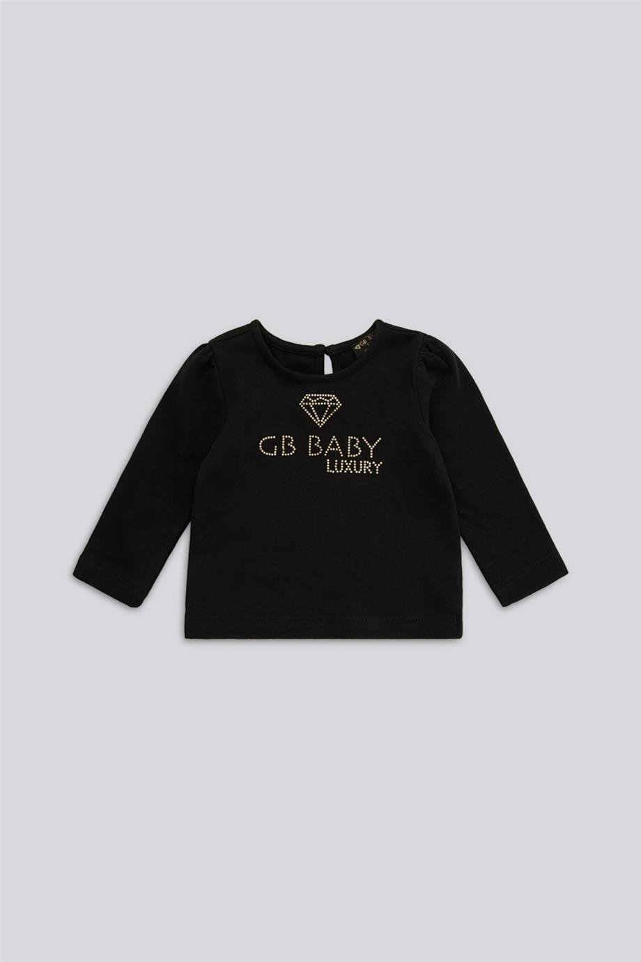 GB Baby Girl Black T-shirtGB Baby Girl Black T-shirt