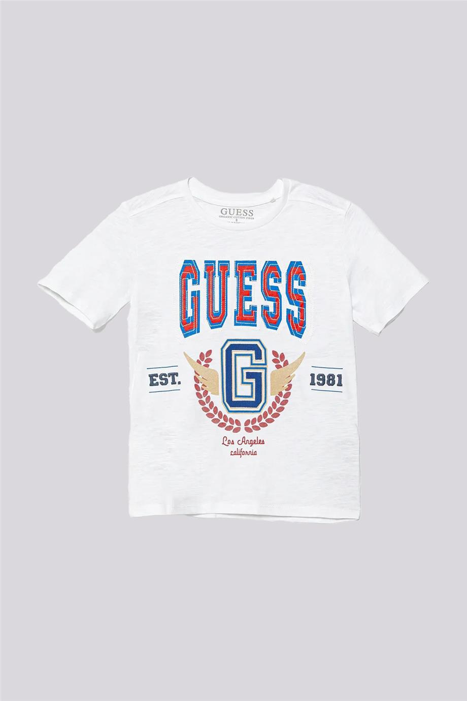 Guess Erkek Çocuk Beyaz TshirtGuess Erkek Çocuk Beyaz Tshirt