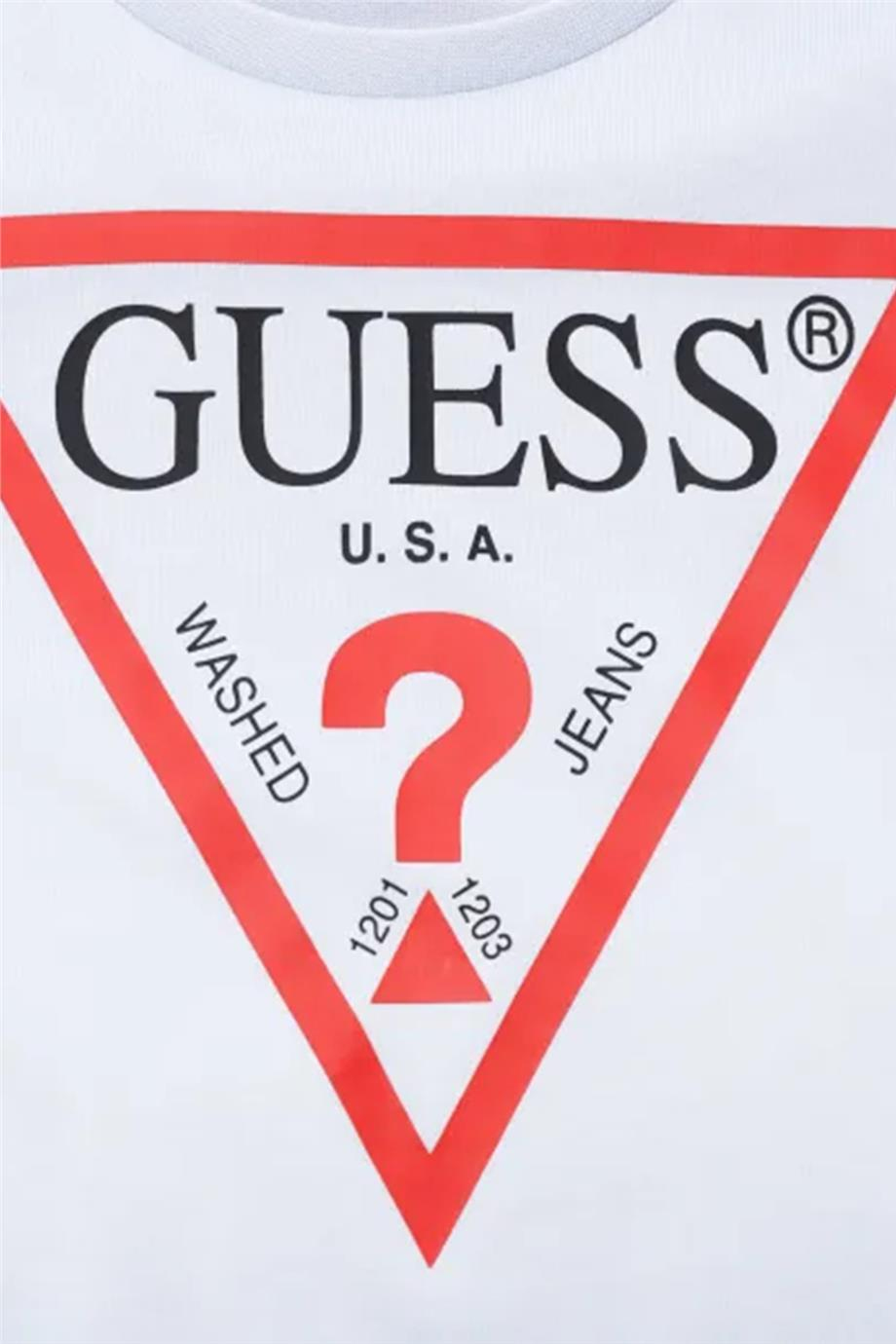 Guess Erkek Çocuk Beyaz TshirtGuess Erkek Çocuk Beyaz Tshirt