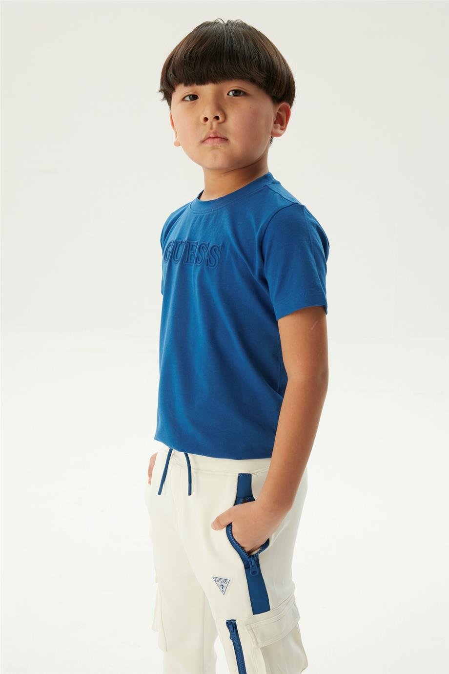 Guess Erkek Çocuk Kırık Beyaz Eşofman Altı