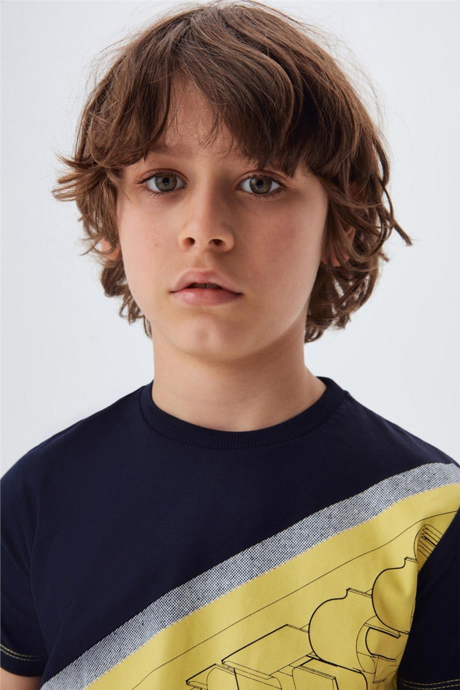 Guess Erkek Çocuk Lacivert T-Shirt