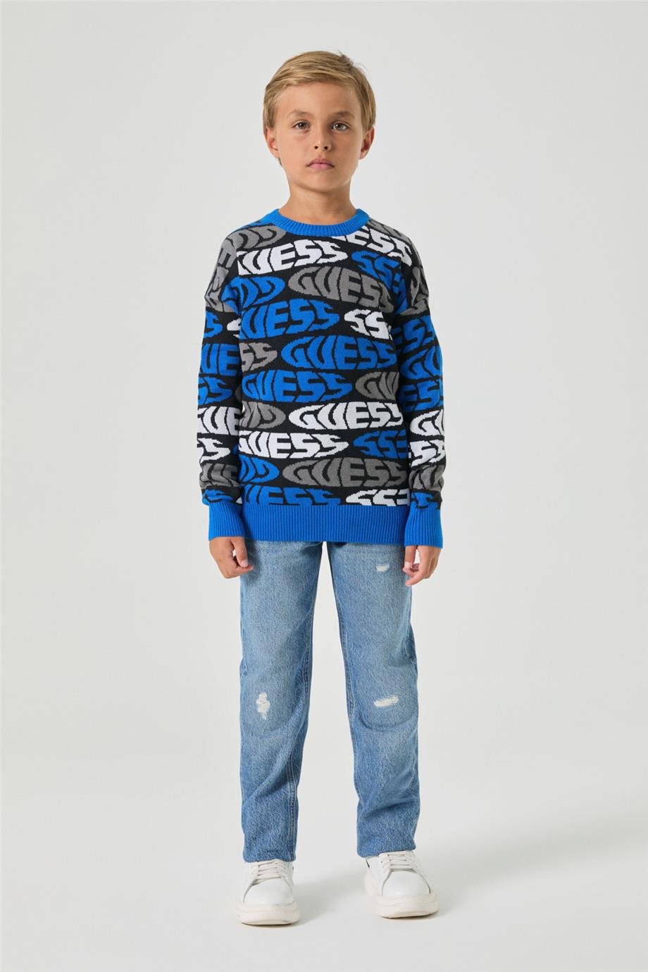Guess Erkek Çocuk Mavi KazakGuess Erkek Çocuk Mavi Kazak