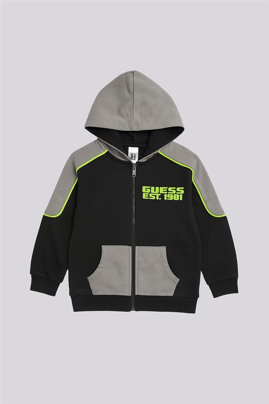 Guess Erkek Çocuk Siyah Eşofman ÜstüGuess Erkek Çocuk Siyah Eşofman Üstü