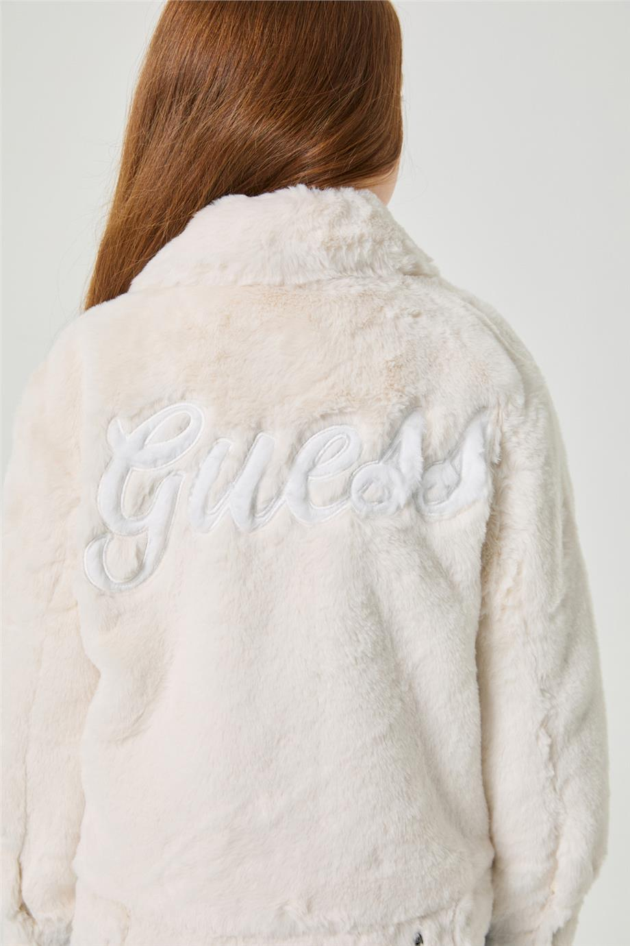 Guess Kız Çocuk Beyaz CeketGuess Kız Çocuk Beyaz Ceket