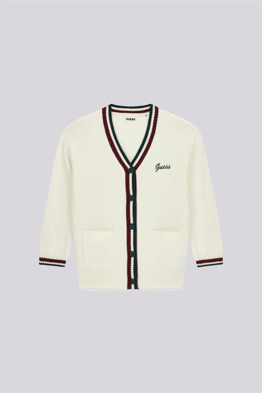 Guess Kız Çocuk Beyaz HırkaGuess Kız Çocuk Beyaz Hırka