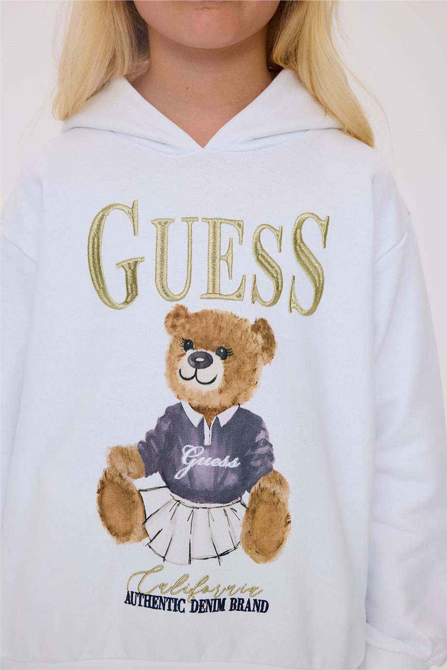 Guess Kız Çocuk Beyaz SweatshirtGuess Kız Çocuk Beyaz Sweatshirt