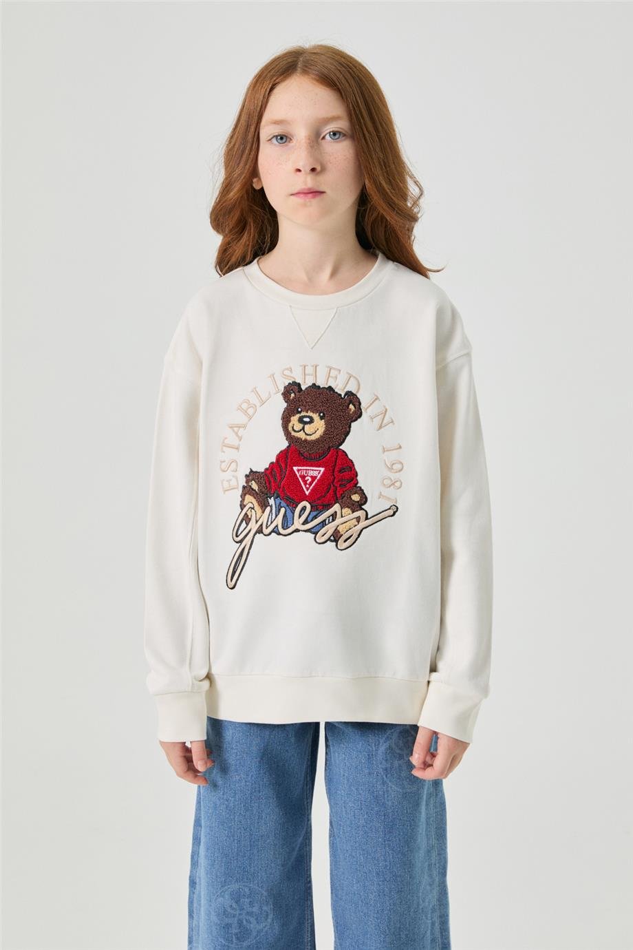 Guess Kız Çocuk Beyaz SweatshirtGuess Kız Çocuk Beyaz Sweatshirt