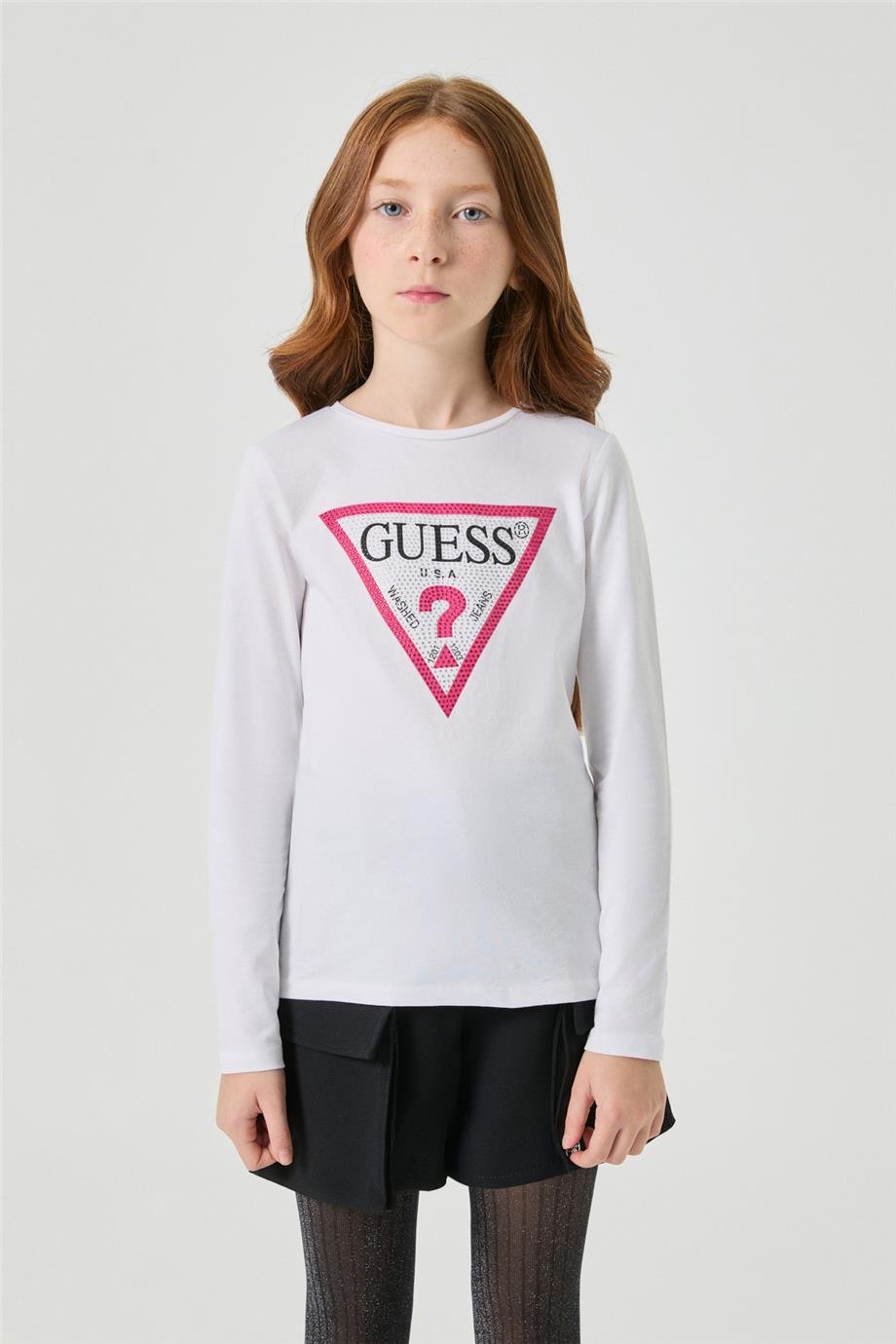 Guess Kız Çocuk Beyaz TshirtGuess Kız Çocuk Beyaz Tshirt