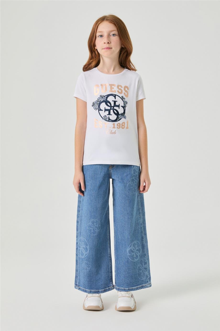 Guess Kız Çocuk Beyaz TshirtGuess Kız Çocuk Beyaz Tshirt