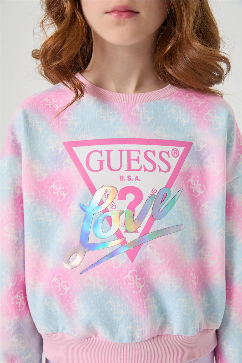 Guess Kız Çocuk Desenli SweatshirtGuess Kız Çocuk Desenli Sweatshirt