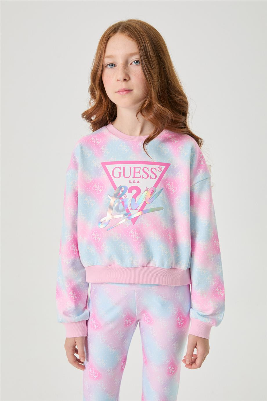 Guess Kız Çocuk Desenli SweatshirtGuess Kız Çocuk Desenli Sweatshirt