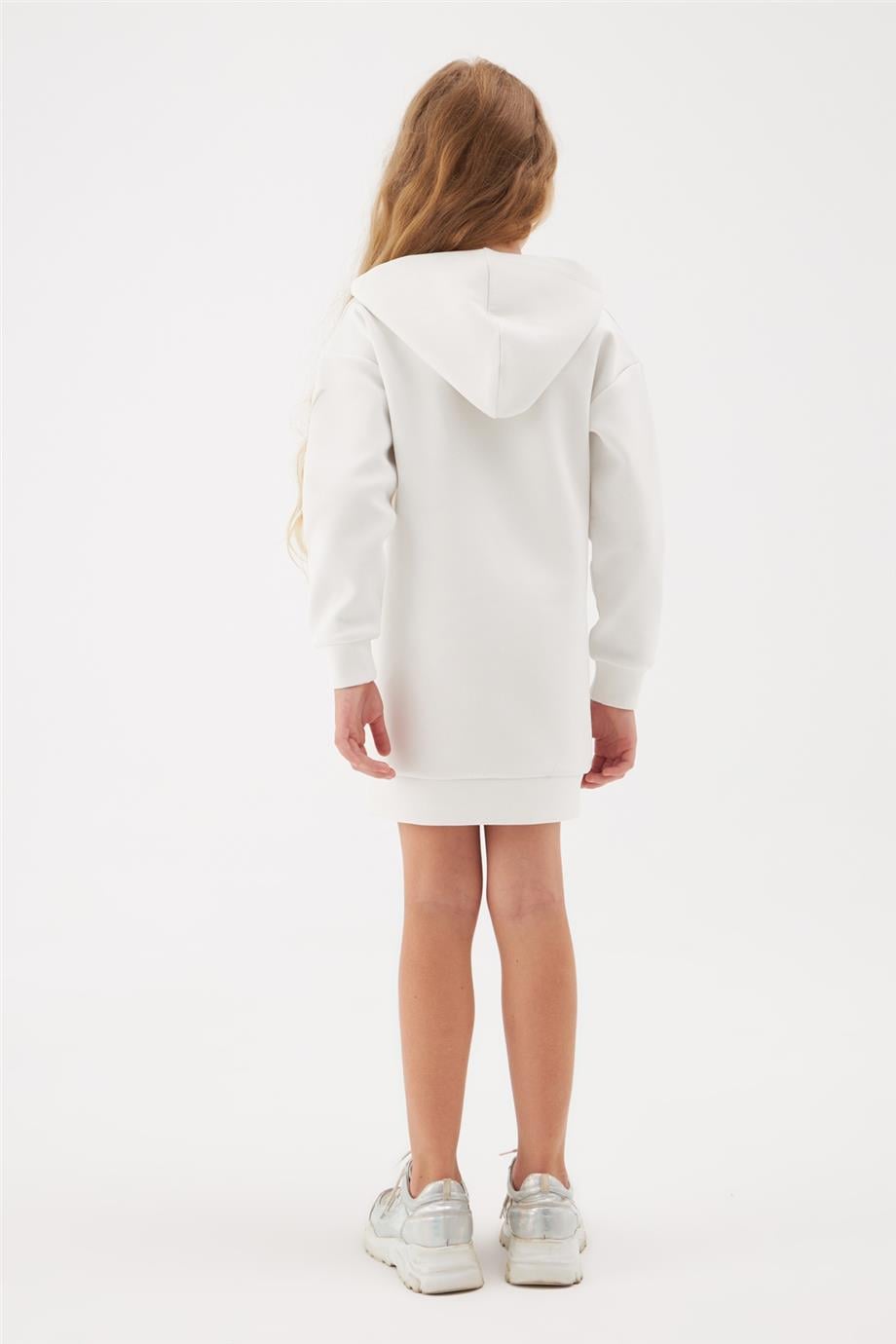 Guess Kız Çocuk Ekru Elbise