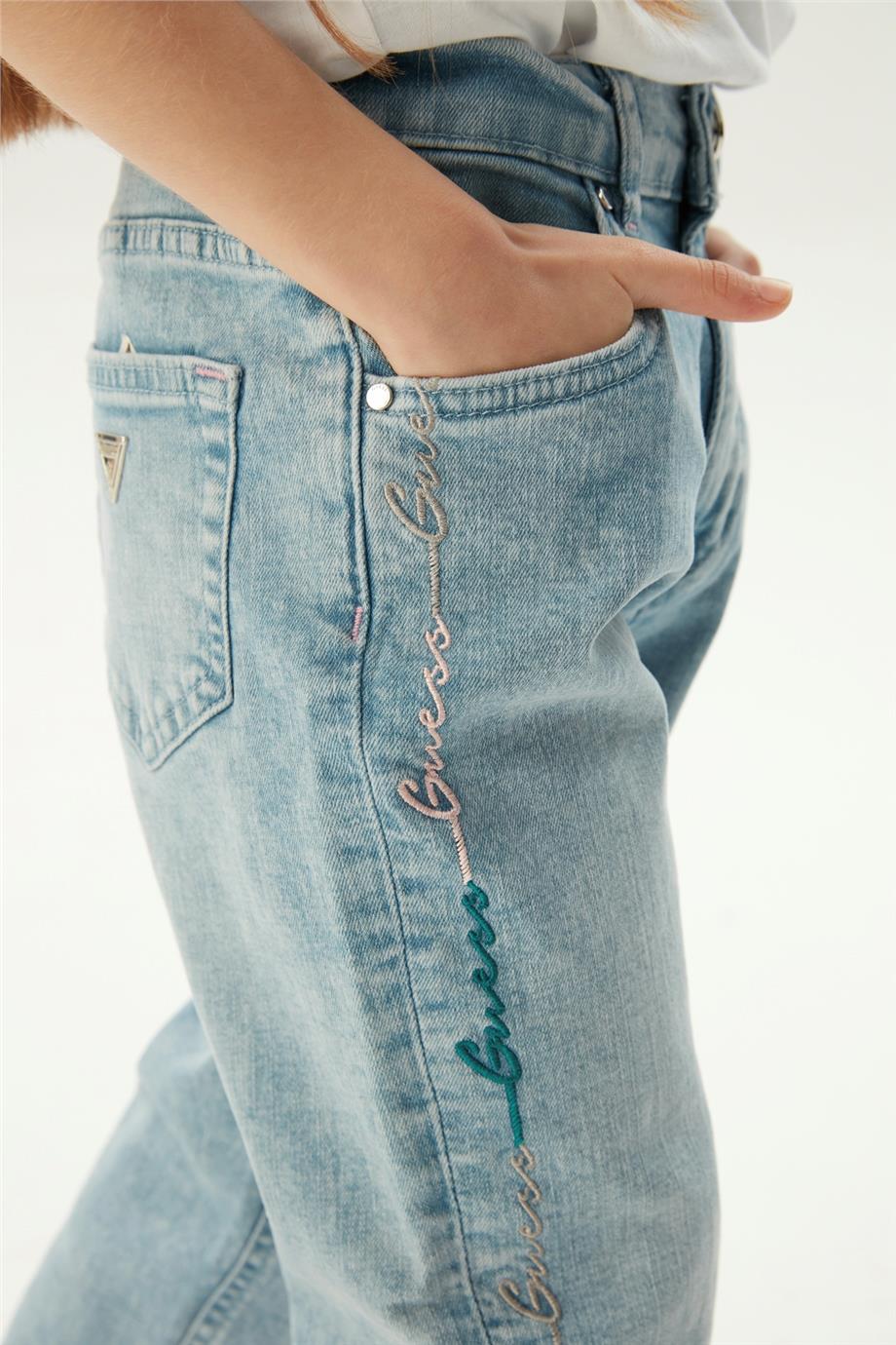 Guess Kız Çocuk Mavi Pantolon