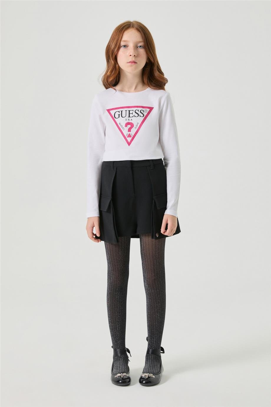 Guess Kız Çocuk Siyah ŞortGuess Kız Çocuk Siyah Şort