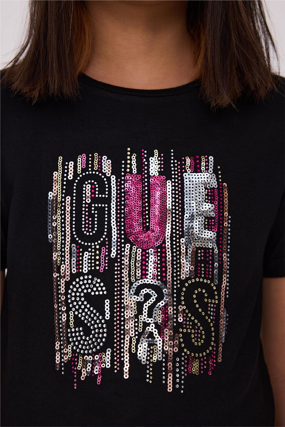 Guess Kız Çocuk Siyah TshirtGuess Kız Çocuk Siyah Tshirt