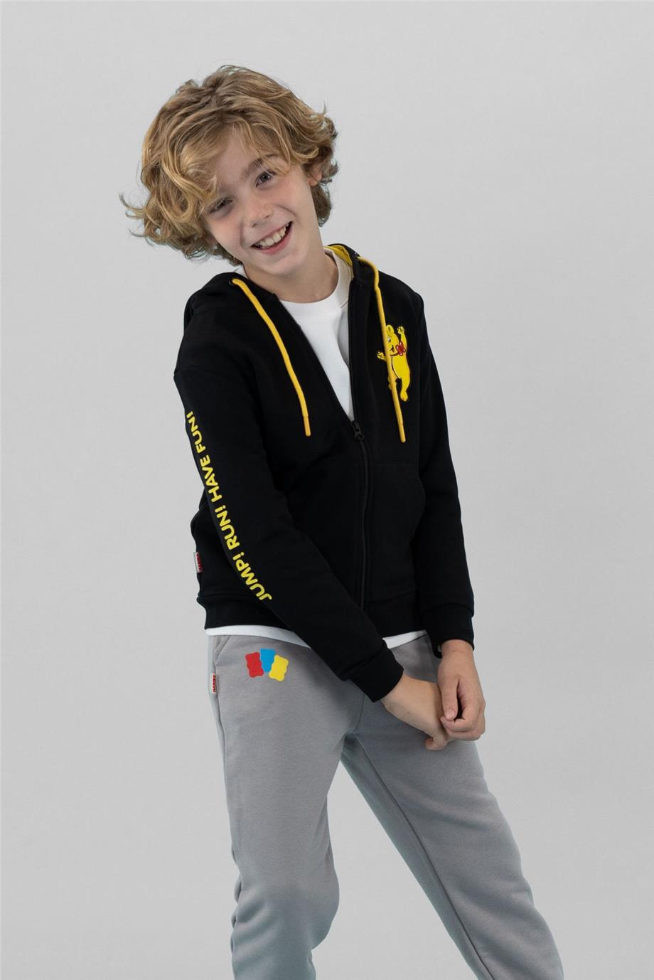Haribo Erkek Çocuk Siyah Sweatshirt