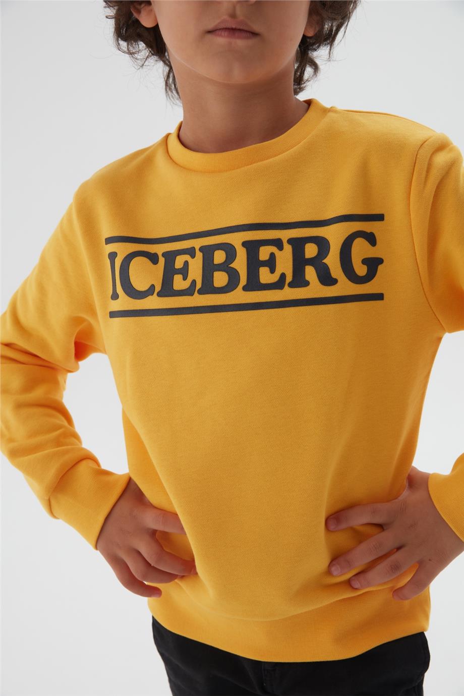 Iceberg Erkek Çocuk Hardal Sweatshirt