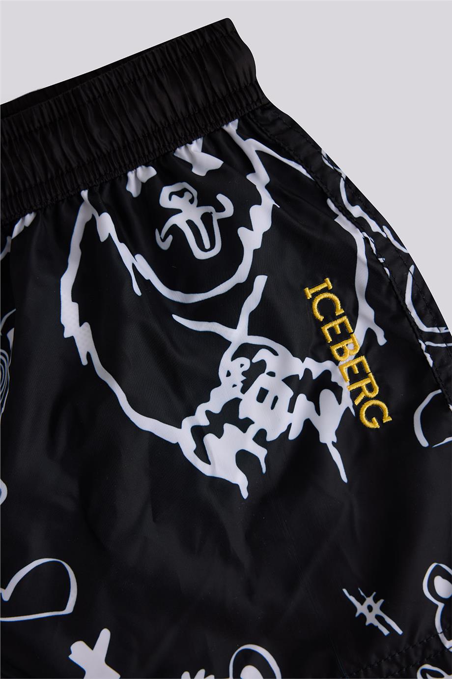 Iceberg Erkek Çocuk Siyah Deniz ŞortuIceberg Erkek Çocuk Siyah Deniz Şortu