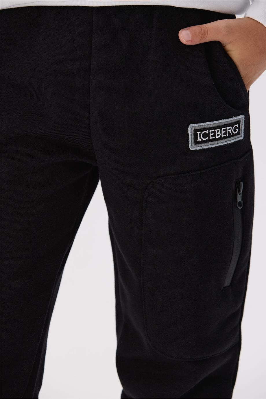 Iceberg Erkek Çocuk Siyah Eşofman Altı