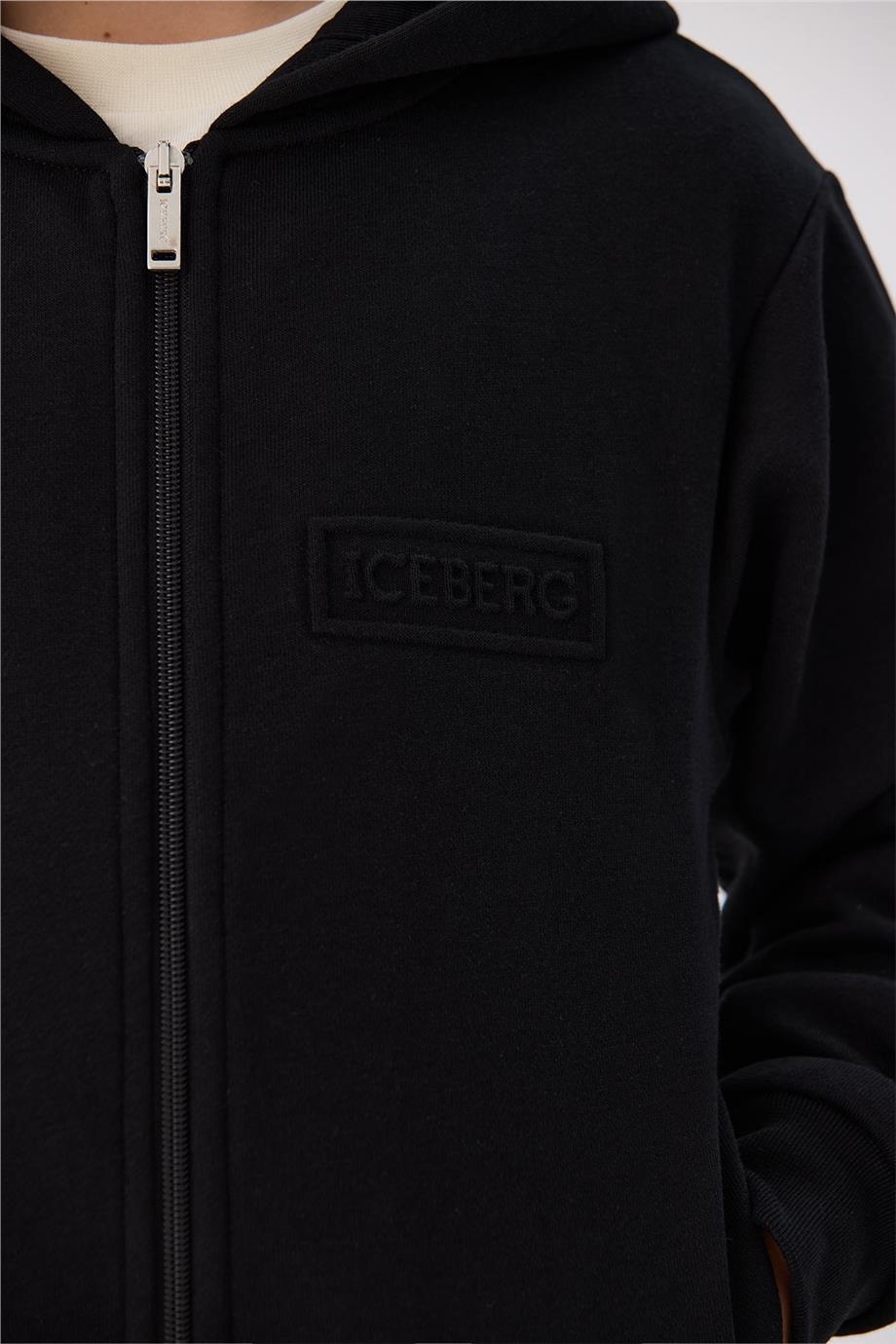 Iceberg Erkek Çocuk Siyah Eşofman Üstü