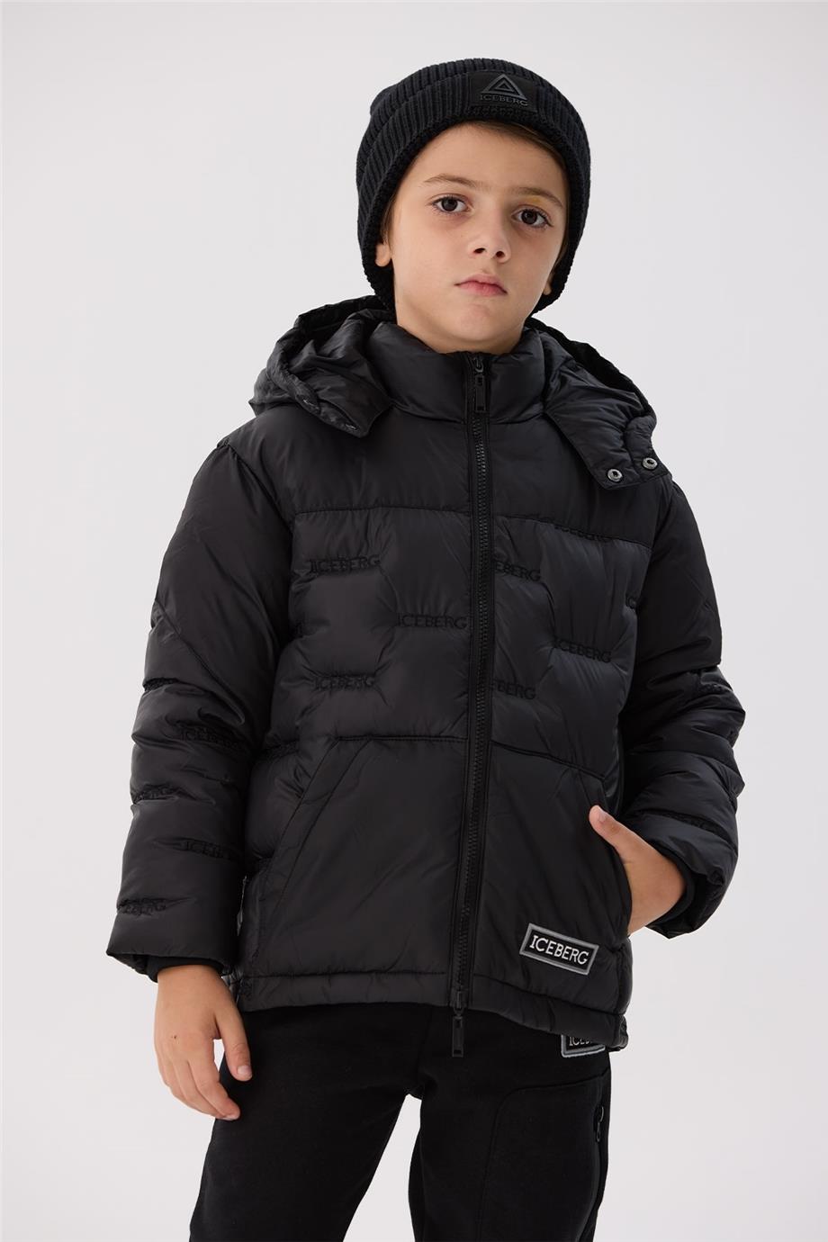 Iceberg Erkek Çocuk Siyah Mont
