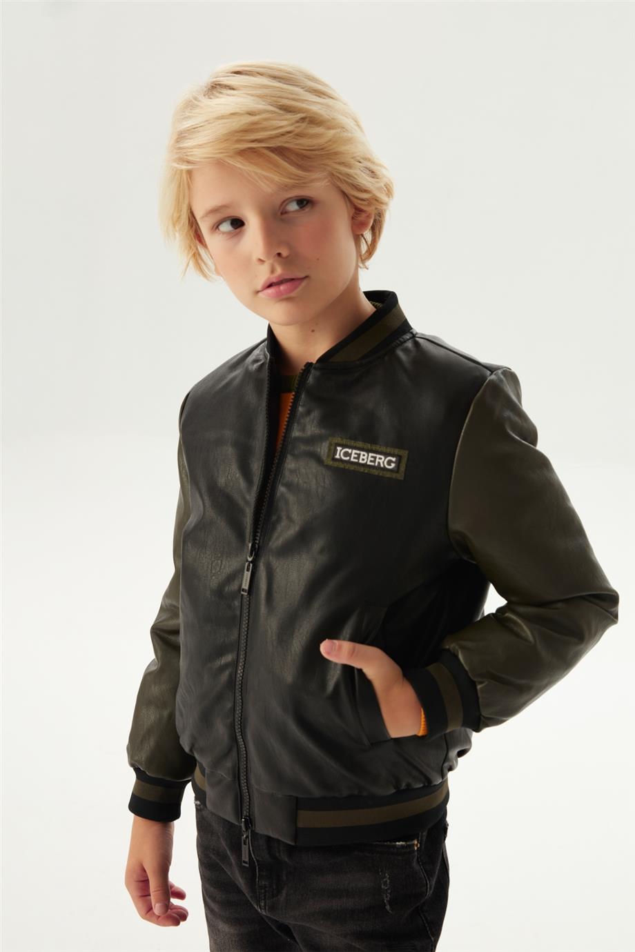 Iceberg Erkek Çocuk Siyah Mont