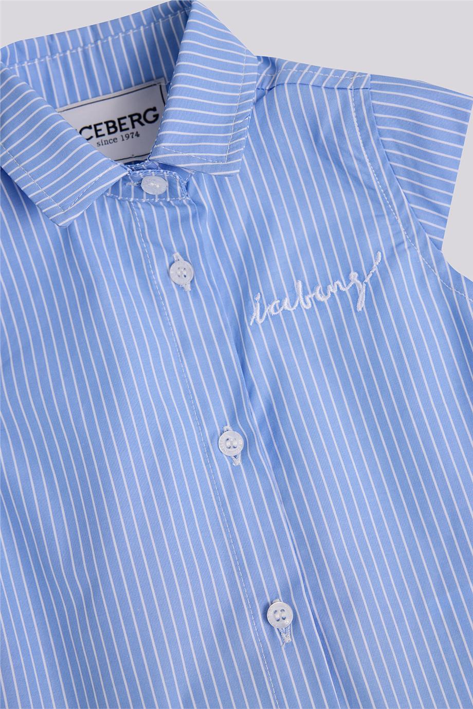 Iceberg Kız Bebek Mavi ElbiseIceberg Kız Bebek Mavi Elbise