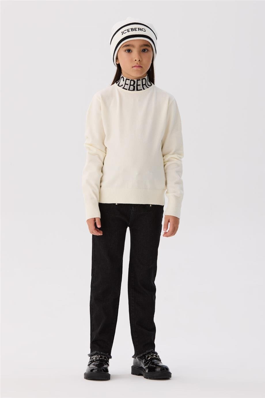 Iceberg Kız Çocuk Kırık Beyaz Kazak