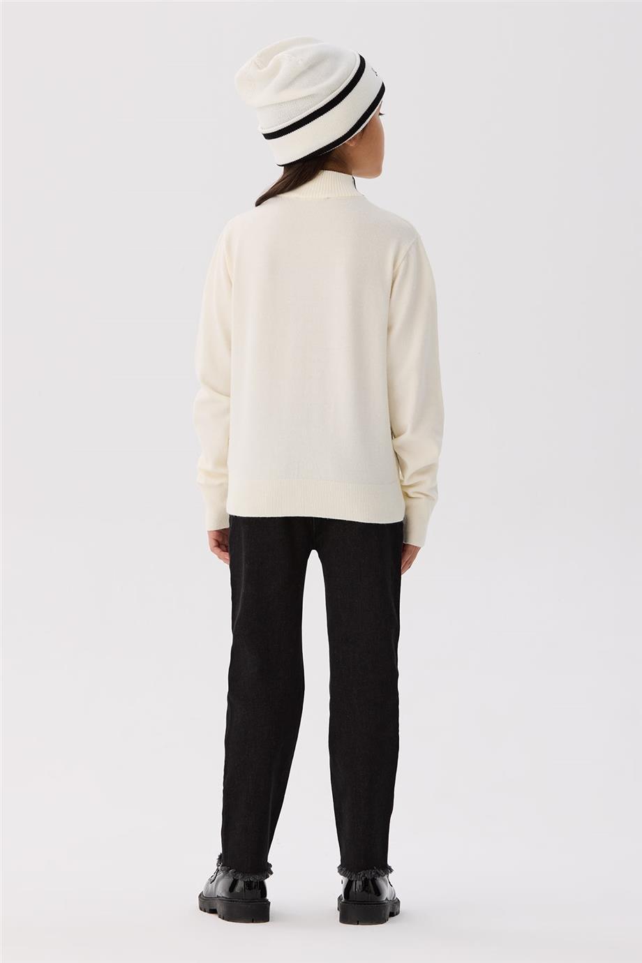 Iceberg Kız Çocuk Kırık Beyaz Kazak