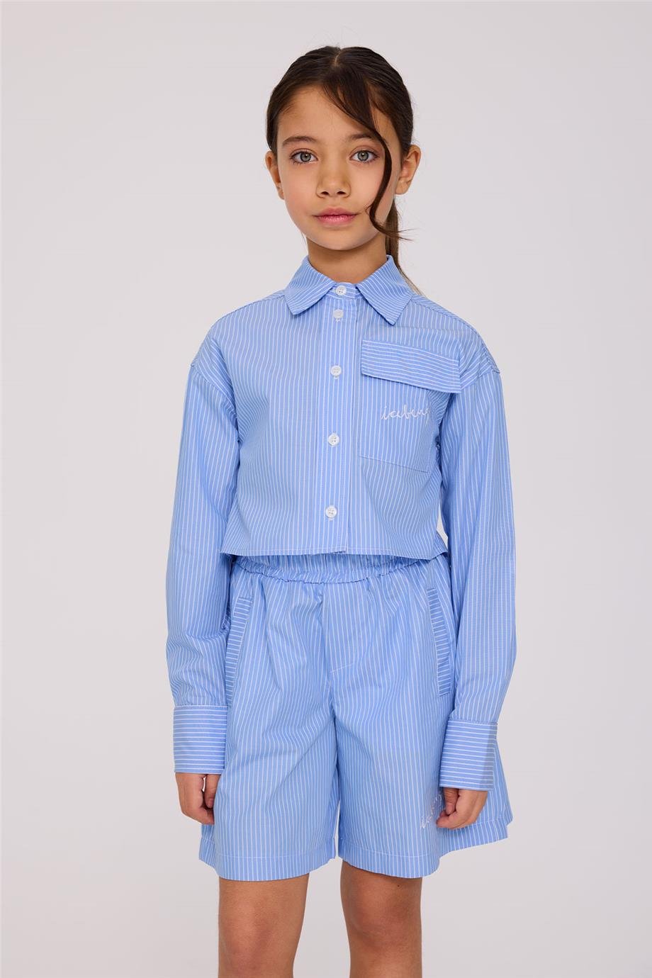 Iceberg Kız Çocuk Mavi GömlekIceberg Kız Çocuk Mavi Gömlek
