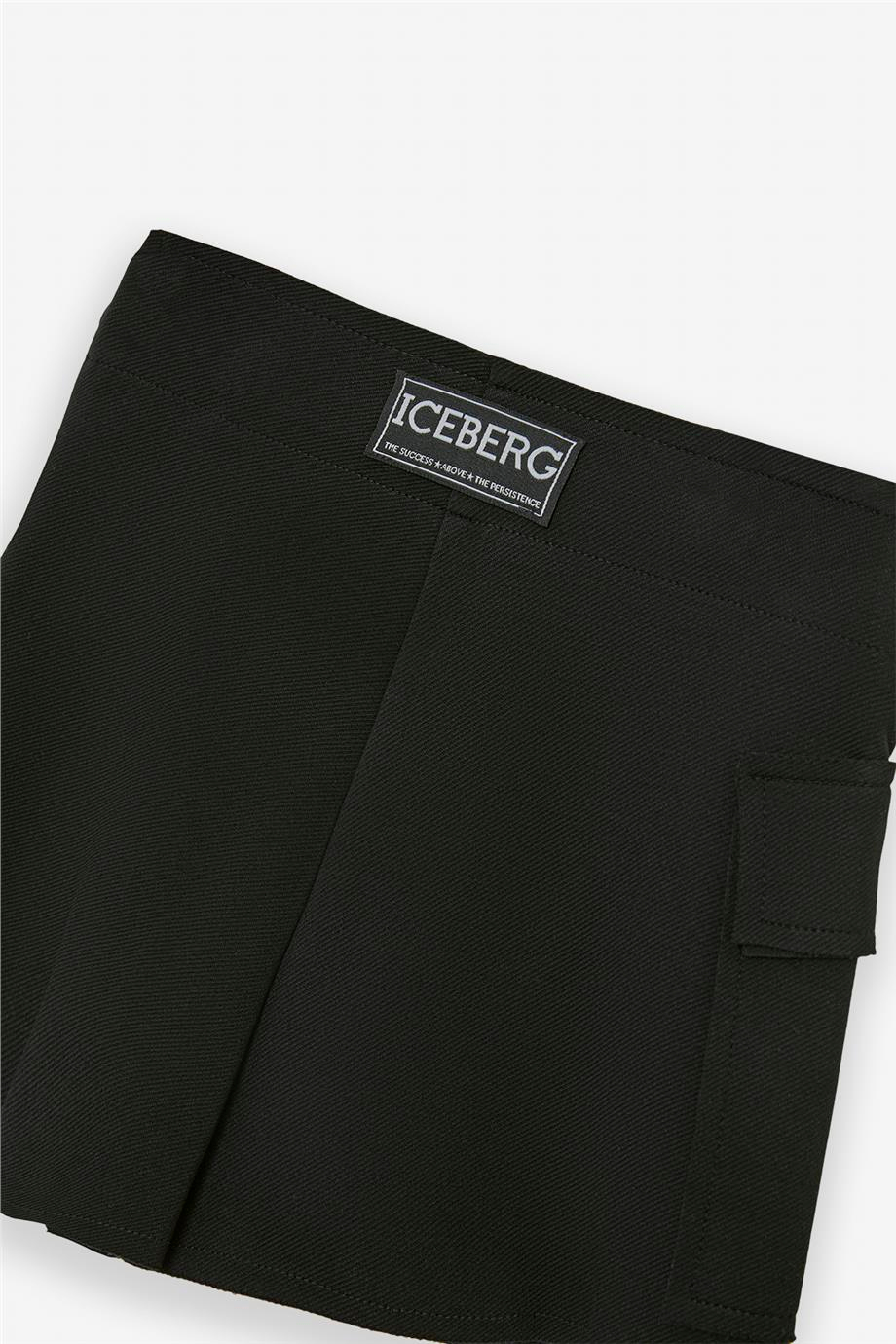 Iceberg Girl Black Shorts SkirtIceberg Girl Black Shorts Skirt