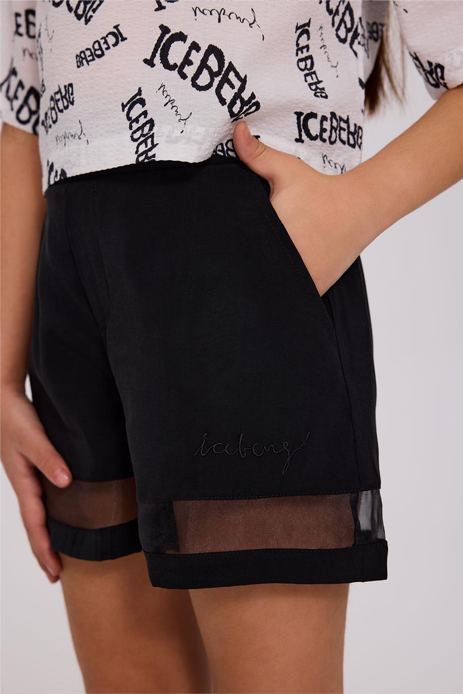Iceberg Kız Çocuk Siyah ŞortIceberg Kız Çocuk Siyah Şort